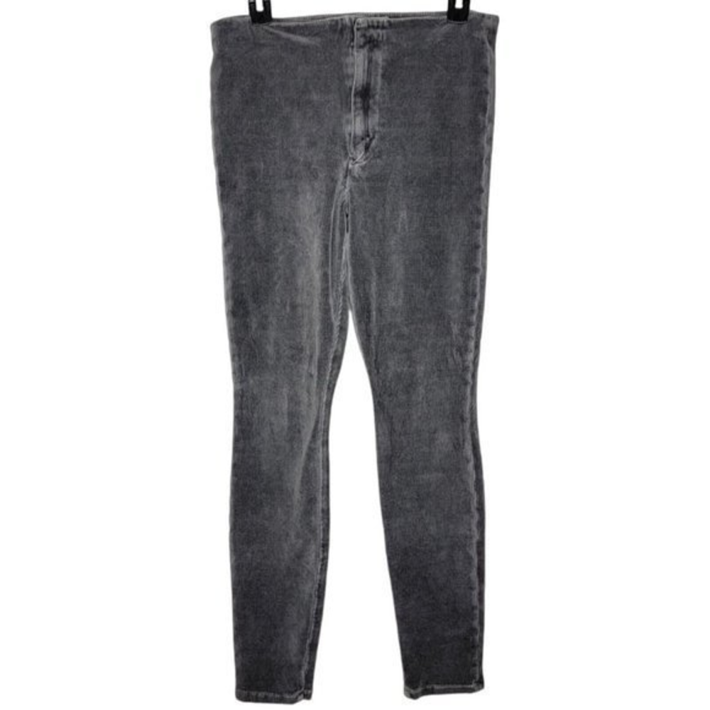 MOTHER Size 28 Charcoal Gray High Waisted Seamless Looker Corduroy Women's Pants